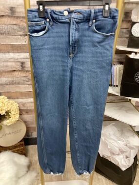 Good American High Rise Straight Leg Jeans